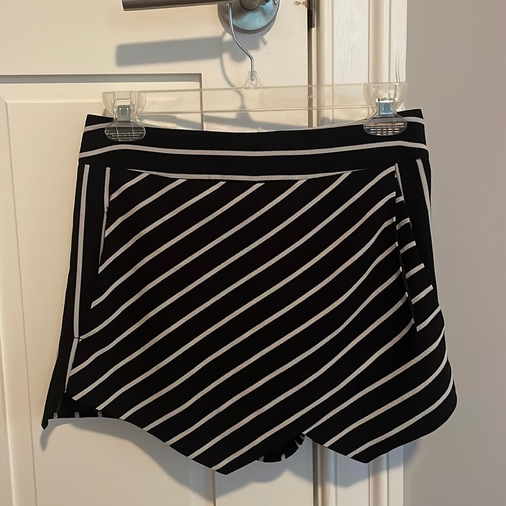 Stripped asymmetrical skort by Aqua